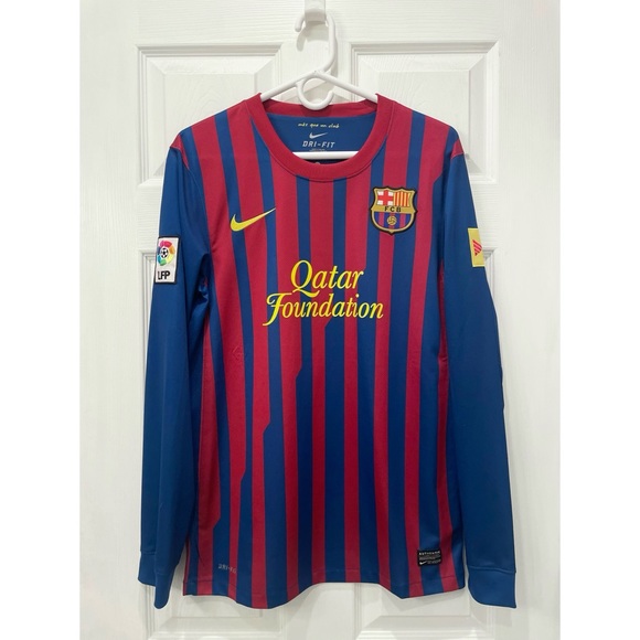 Messi Barcelona 2011-12 Home Jersey Long Sleeve - Picture 1 of 16